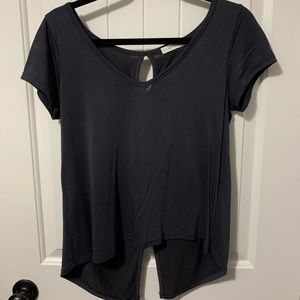 Grey top with back detail